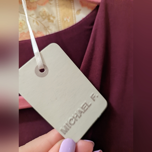 NWT Michael F. Formal Blouse Sz M - Picture 4 of 7